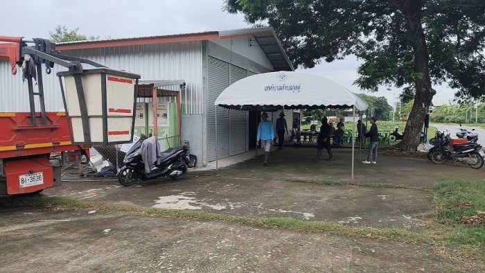 กองสาธารณสุขและสิ่งแวดล้อม โครงการพัฒนาระบบสุขาภิบาลในโรงเรียนและชุมชน หมู่ที่ ๑๓